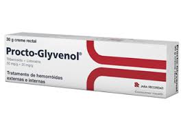 Procto-Glyvenol, 20/50 mg/g-30 g x 1 creme rect bisnaga