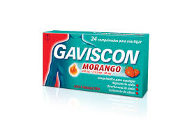 Gaviscon Morango, 250/133.5/80 mg x 24 comp mast