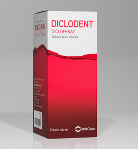 Diclodent 0,074 % Solução Bucal, 148 mg/200 mL x