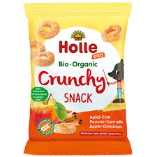 Holle Bio Crunchy Snacks Maça Canela 25g