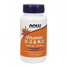 Now Vitamina D3 e K2 120 caps