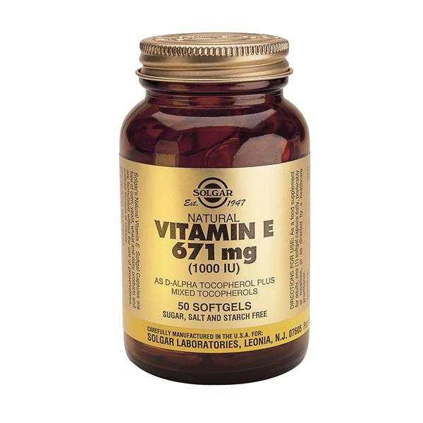 Solgar Vitamina E 1000UI 671mg 100caps