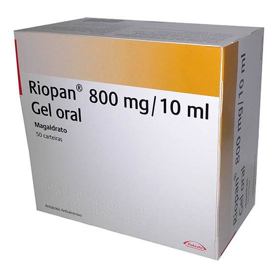 Riopan, 800 mg/10 mL x 20 gel oral saq