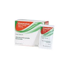 Venoruton com sabor a laranja, 1000 mg x 30 po so