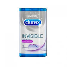 Durex Invisible Extra Lubrif Preservx12