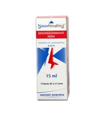 Nasorhinathiol, 0,025 % x 15 sol nasal conta-gotas