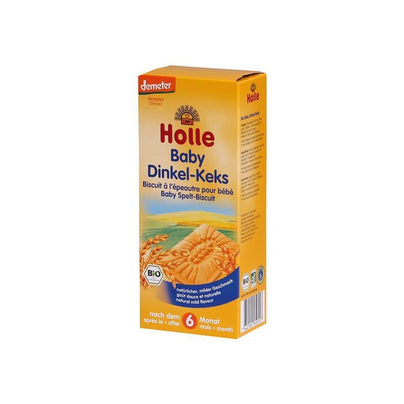 Holle Bio Biscoitos Trigo Espelta 8M 150g