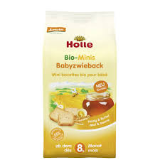 Holle Bio Tostas Mini Mel+Manteiga 8M 100g