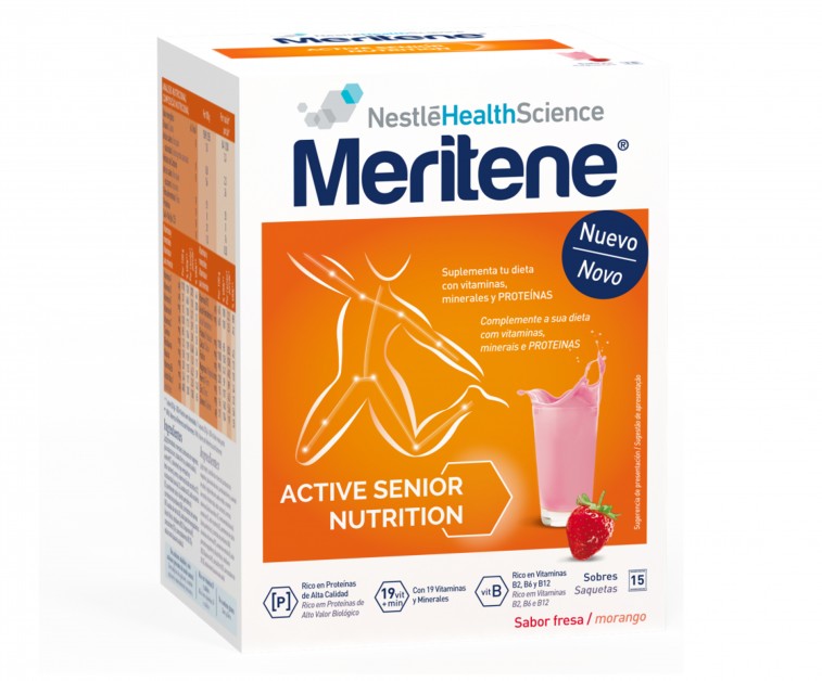 Meritene Morango Cart Po X 15 pó saq