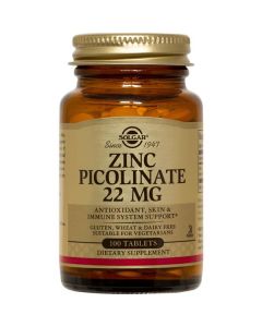 Solgar Zinc Picolinate 22mg 100comp