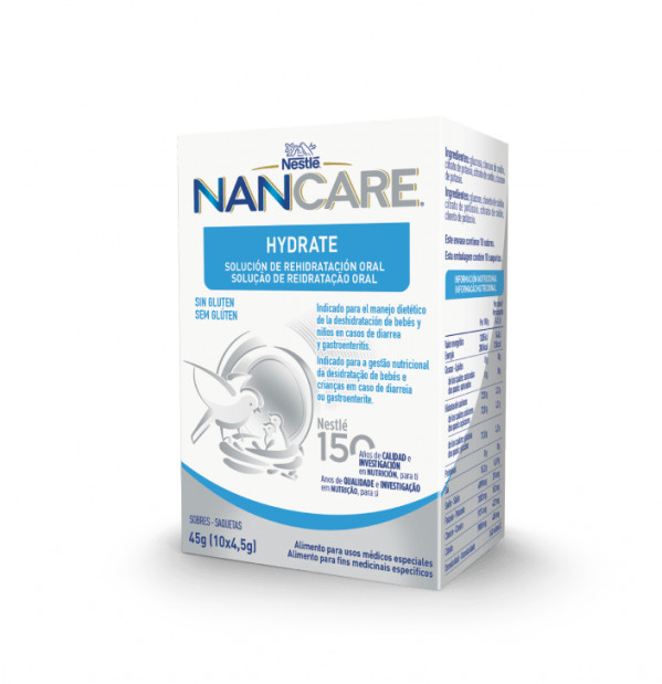 Nancare Hydrate Sol Rehidr Oral Saq X10